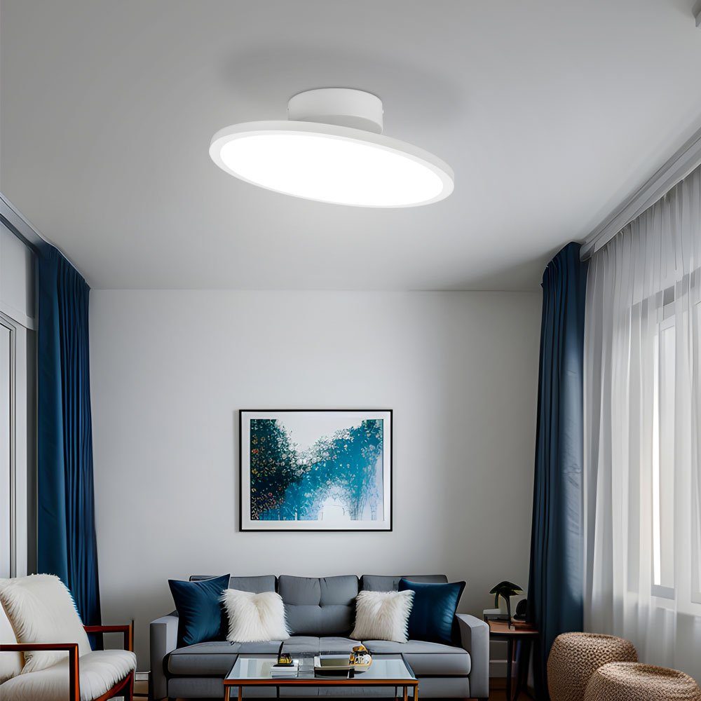 TRIO Leuchten LED Deckenleuchte, LED-Leuchtmittel fest verbaut, Neutralweiß, Deckenlampe Wohnzimmerleuchte Deckenleuchte Flurlampe Küchenleuchte