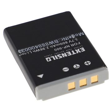 Extensilo kompatibel mit Aldi Traveller Slimline X5 Kamera-Akku Li-Ion 800 mAh (3,7 V)