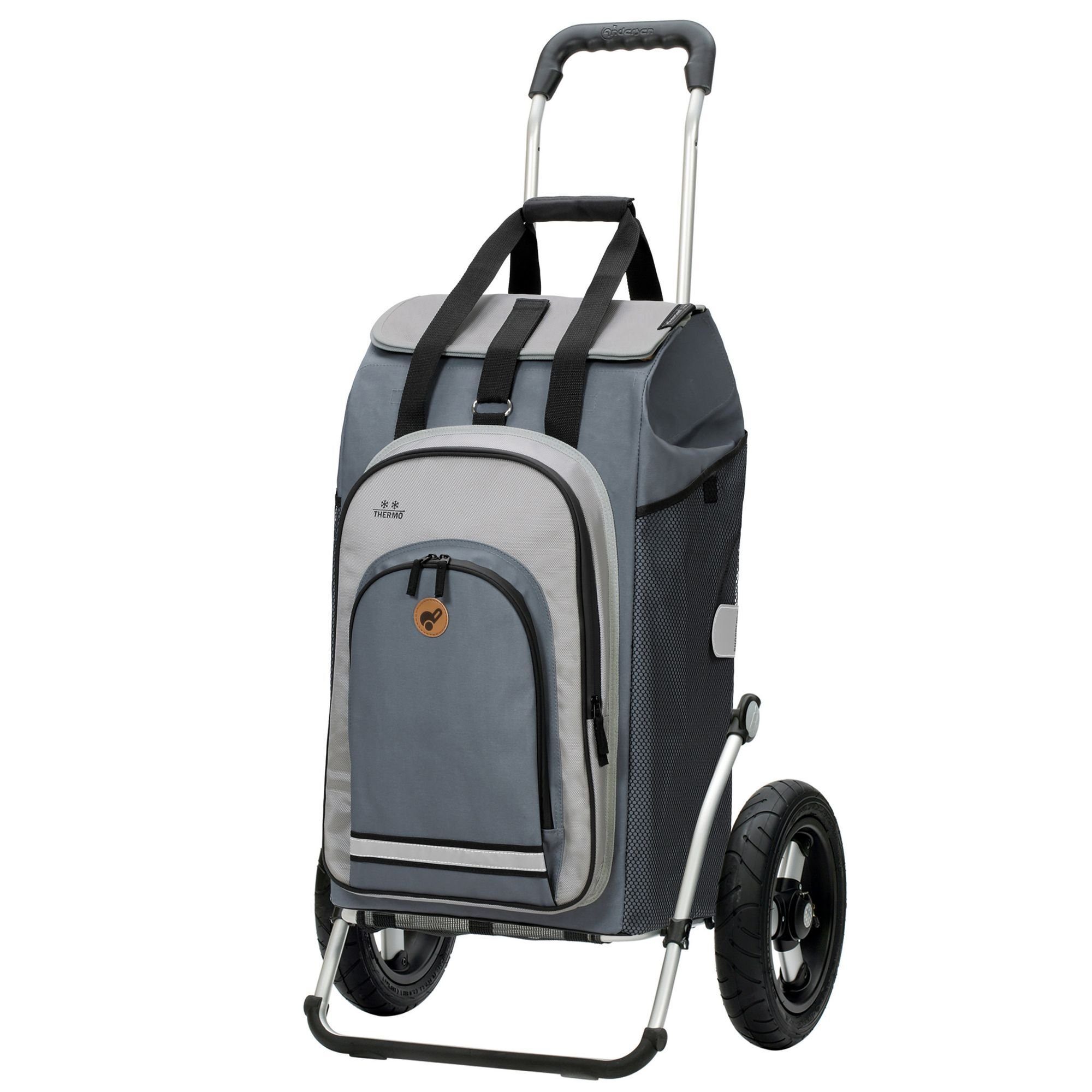 Andersen Einkaufstrolley Royal Shopper, 52 l, Reflektoren, Tragegriff grau