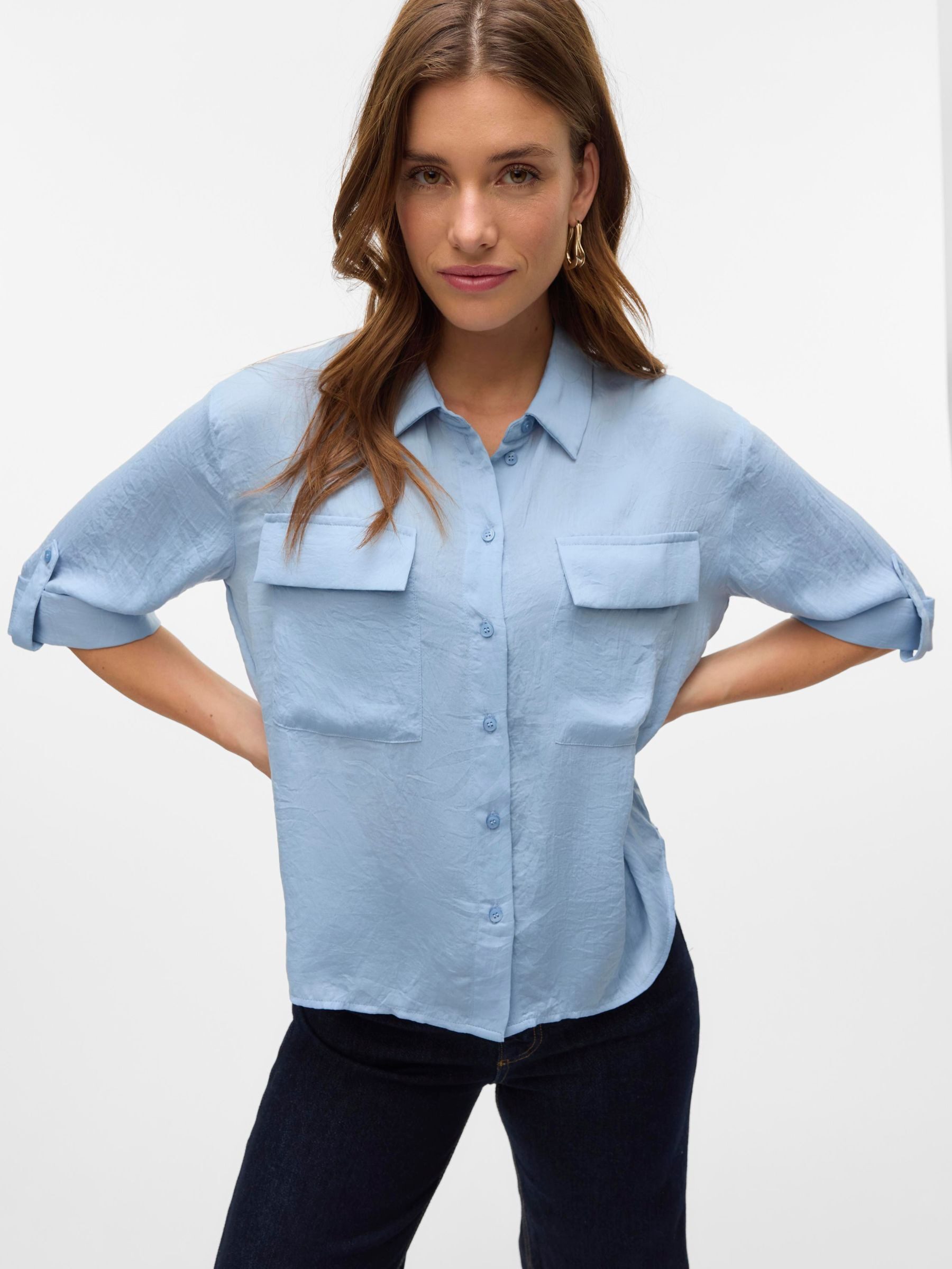 Vero Moda Kurzarmbluse VMFABIANA 3/4 SHIRT VMA NOOS günstig online kaufen