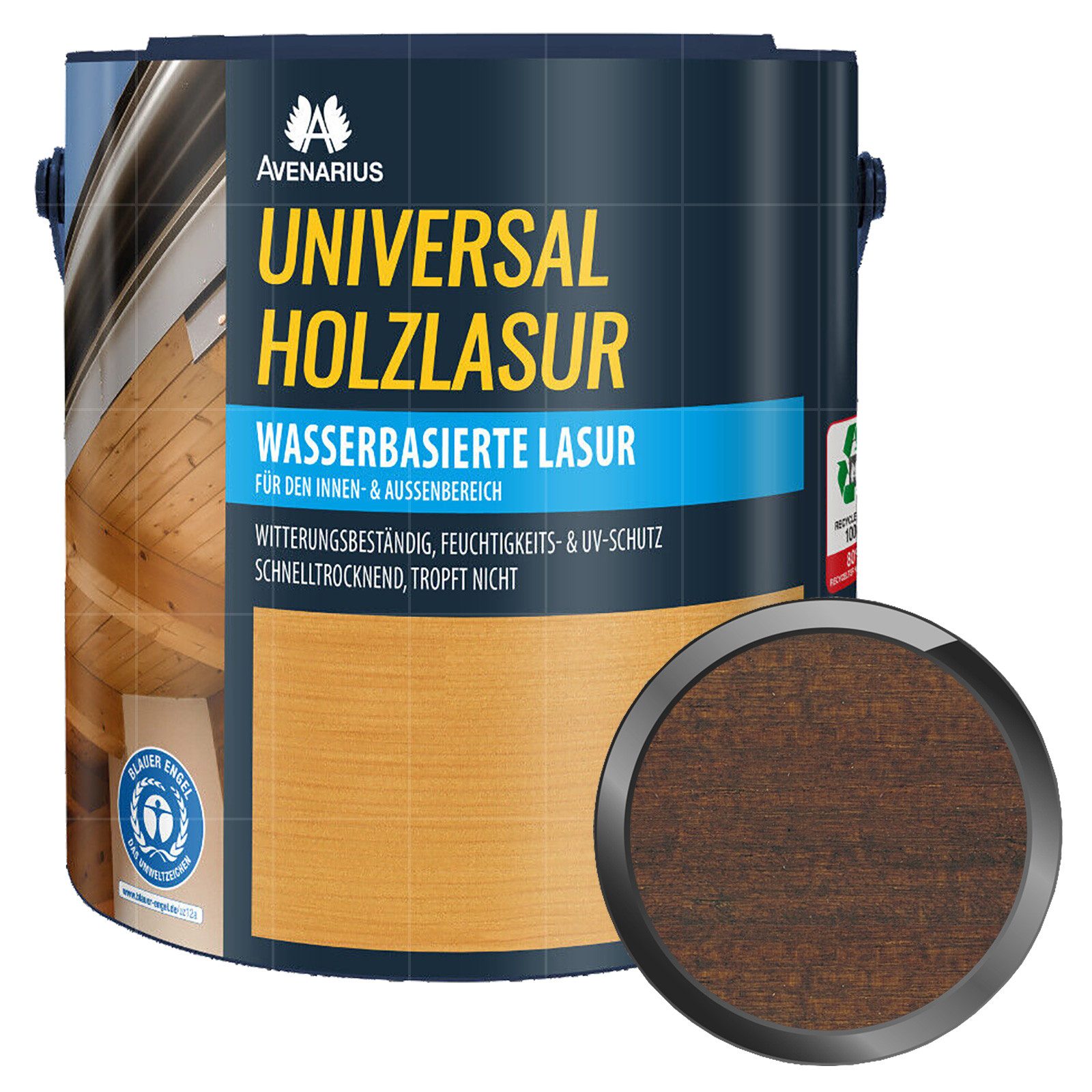 Avenarius Holzschutzlasur Universal Holzlasur - 2.5 Ltr