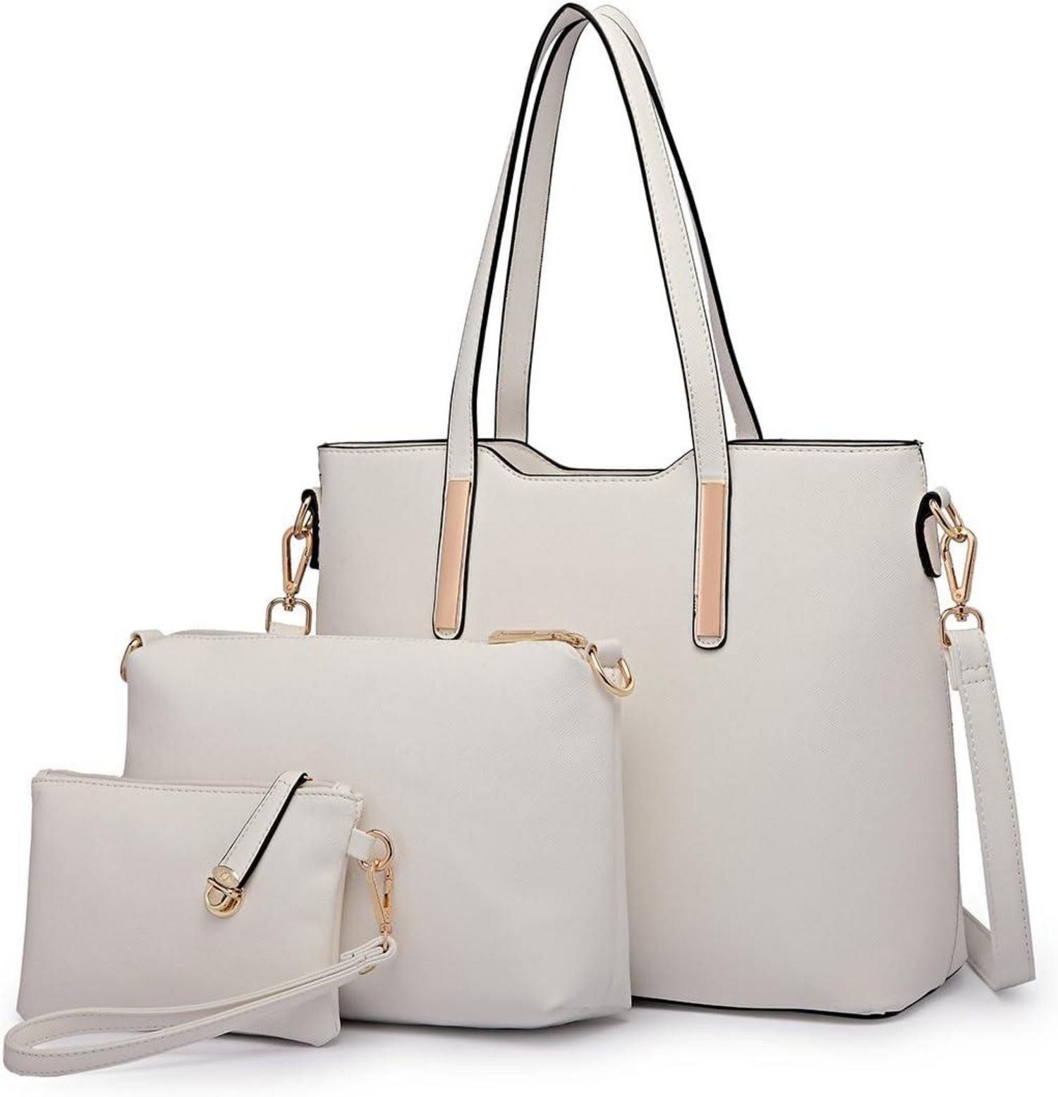 Handtasche Damen Handtasche Henkeltasche Schultertasche Set 3-teilig