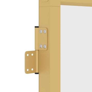 vidaXL Zimmertür Innentür Schlank Golden 93x201,5 cm Hartglas und Aluminium
