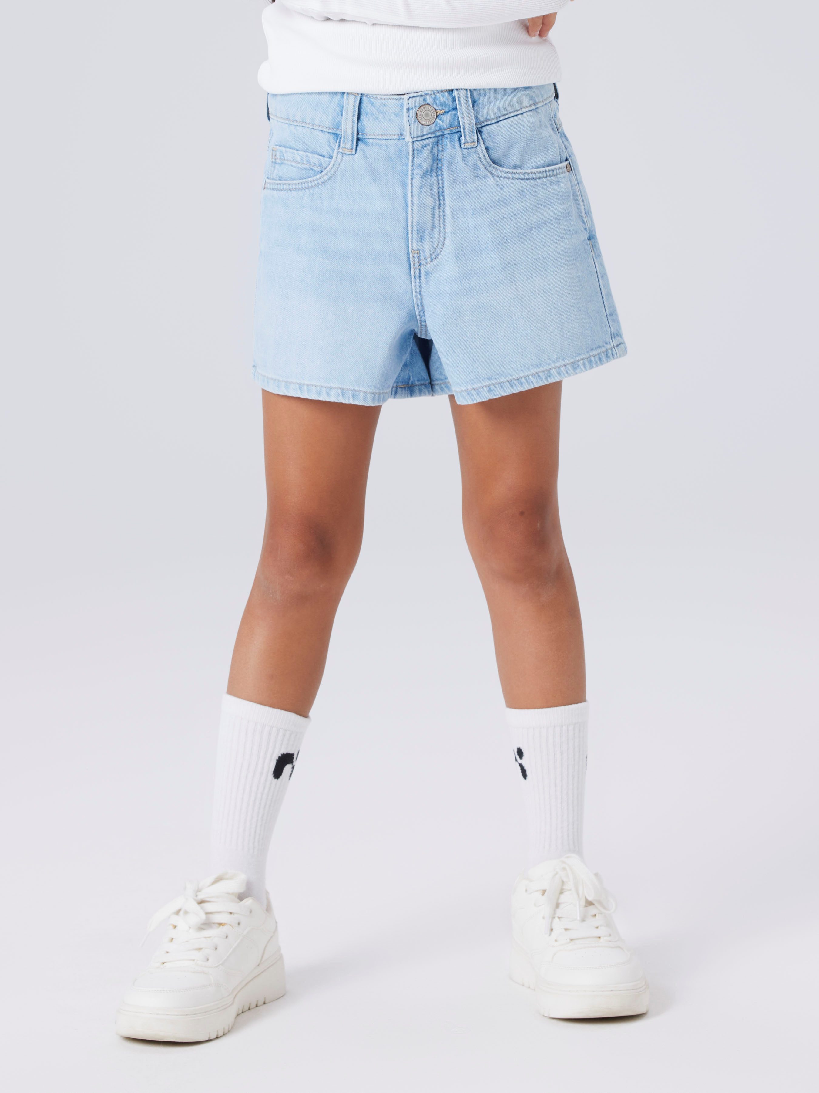Name It Jeansshorts NKFROSE MOM DNM SHORTS 1141-MJ NOOS Baumwolle, high waist, Used Look