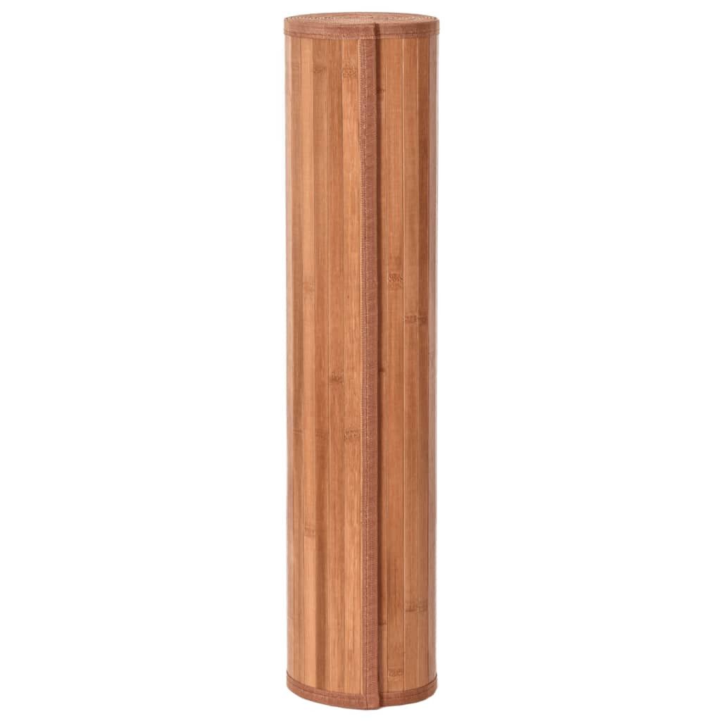 vidaXL Teppich Teppich Rechteckig Braun 60x200 cm Bambus, Rechteckig günstig online kaufen