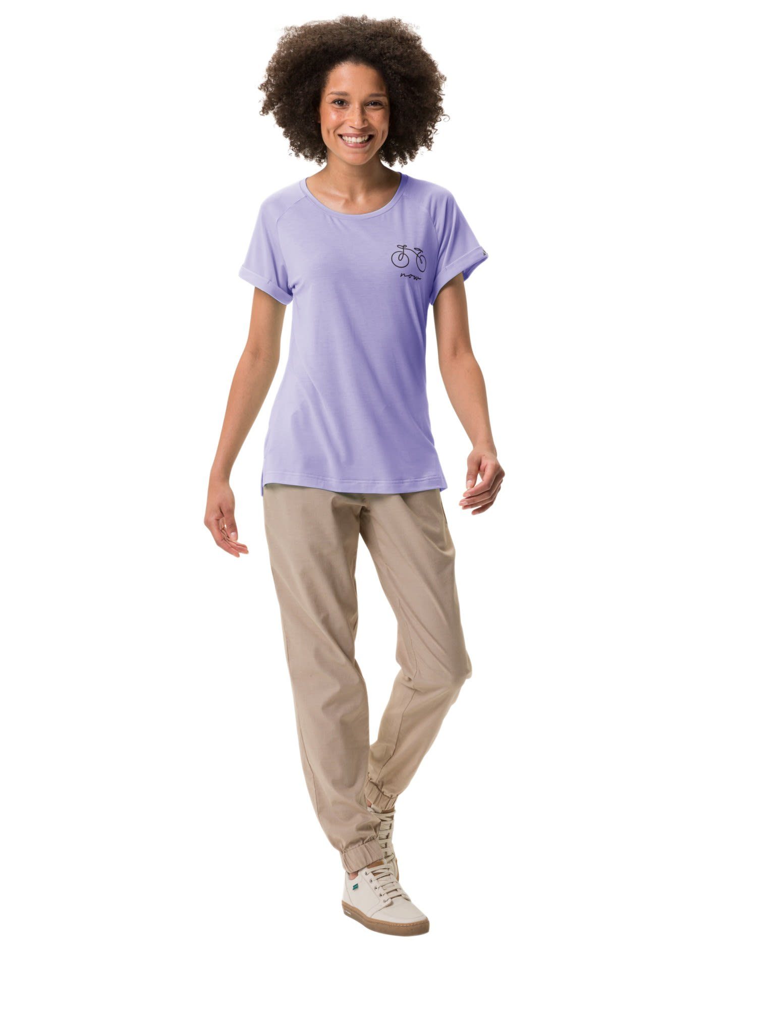 T-Shirt Vaude Kurzarm-Shirt VAUDE 2 Pastel T-shirt Damen Lilac Cyclist Womens
