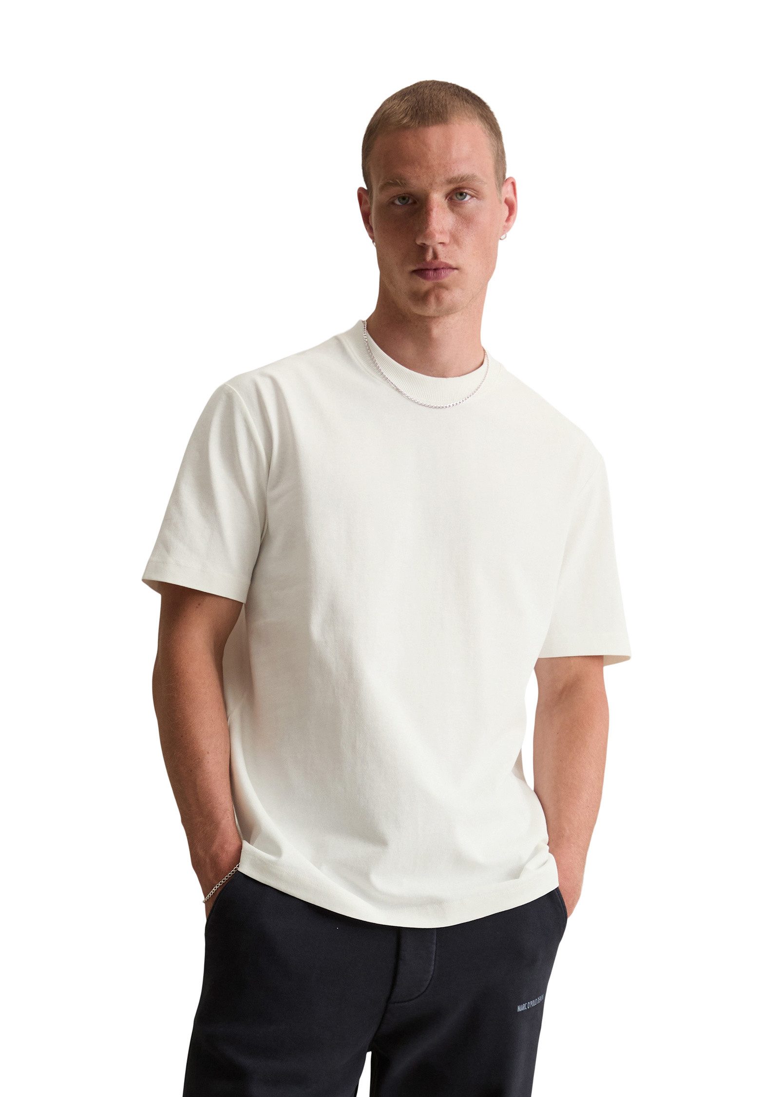 Marc O'Polo DENIM T-Shirt aus schwerem Bio-Baumwoll-Jersey