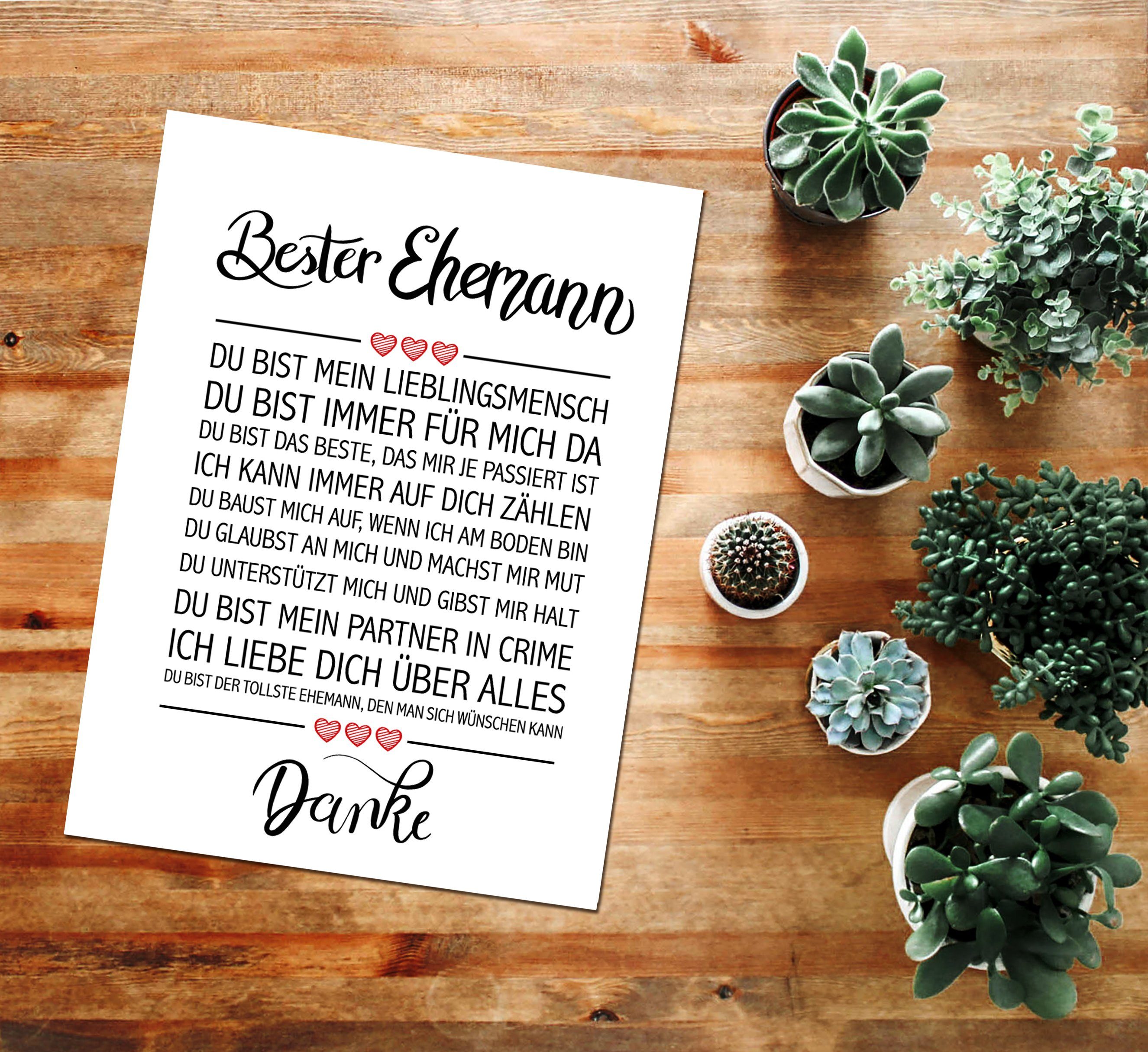 Close Up Poster Bester Ehemann Kunstdruck 30 x 40 cm günstig online kaufen