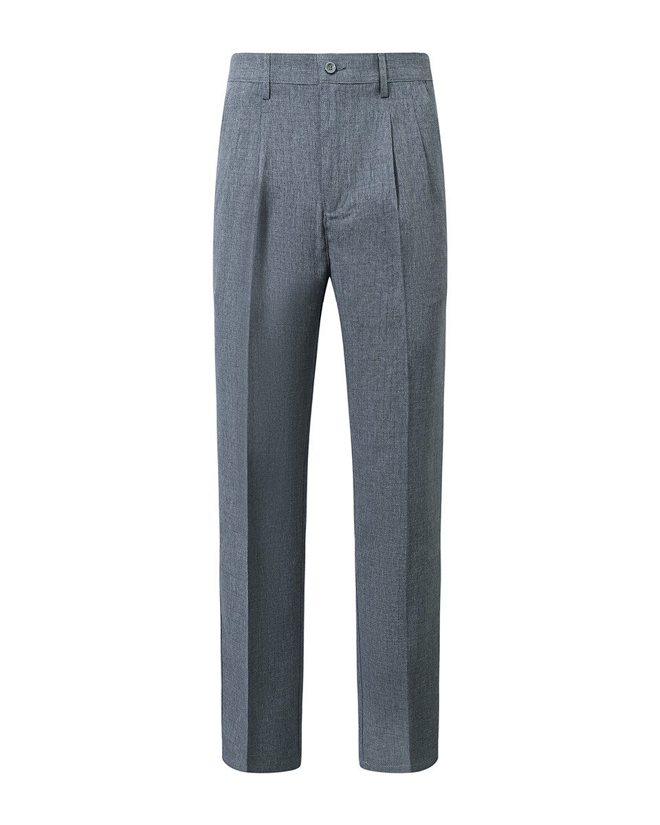 Allthemen Anzughose Regular Fit Baukastenhose mit geradem Beinform bügelfrei Businesshose