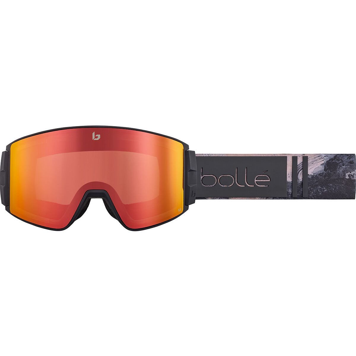 Bolle Skibrille Blackridge, Hochwertige Skibrille mit großem Sichtfeld, optimalem Sitz