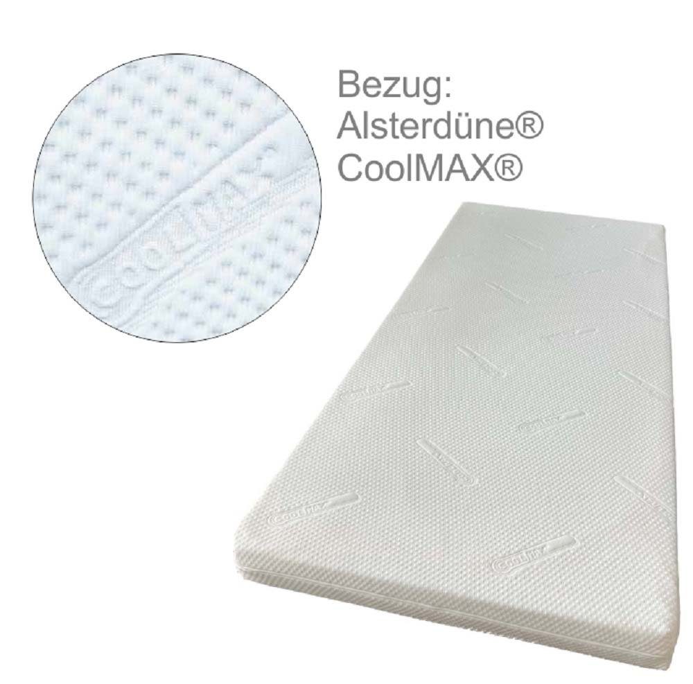 Jugendmatratze Comfort, 140x200x15cm, RG35, CoolMAX®-Bezug, Zertifiziert, Alsterdüne, 15 cm hoch