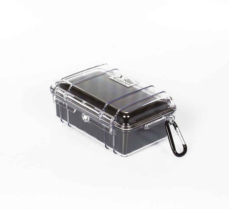 Peli Aufbewahrungsbox, Peli 'MicroCase' - 1050 transparent-schwarz