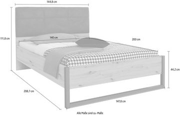 rauch Bett Tampa, im modernen Industrial Style, Bettenkufe aus Metall