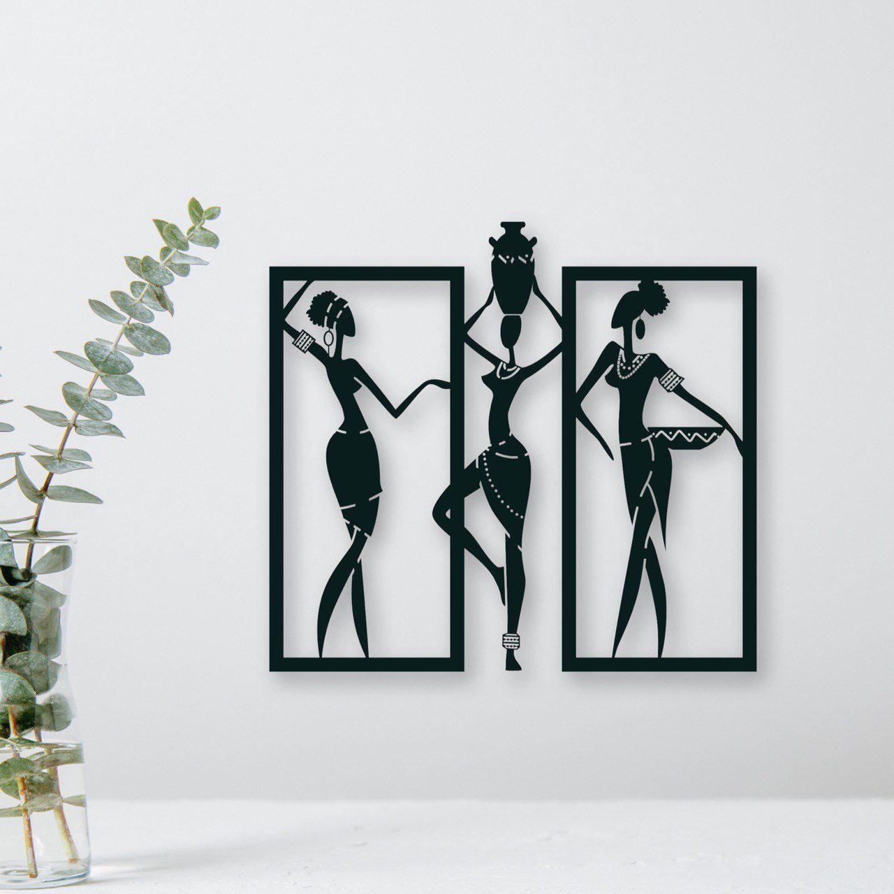WoodFriends Wandbild aus Holz Afrikanische Frauen günstig online kaufen
