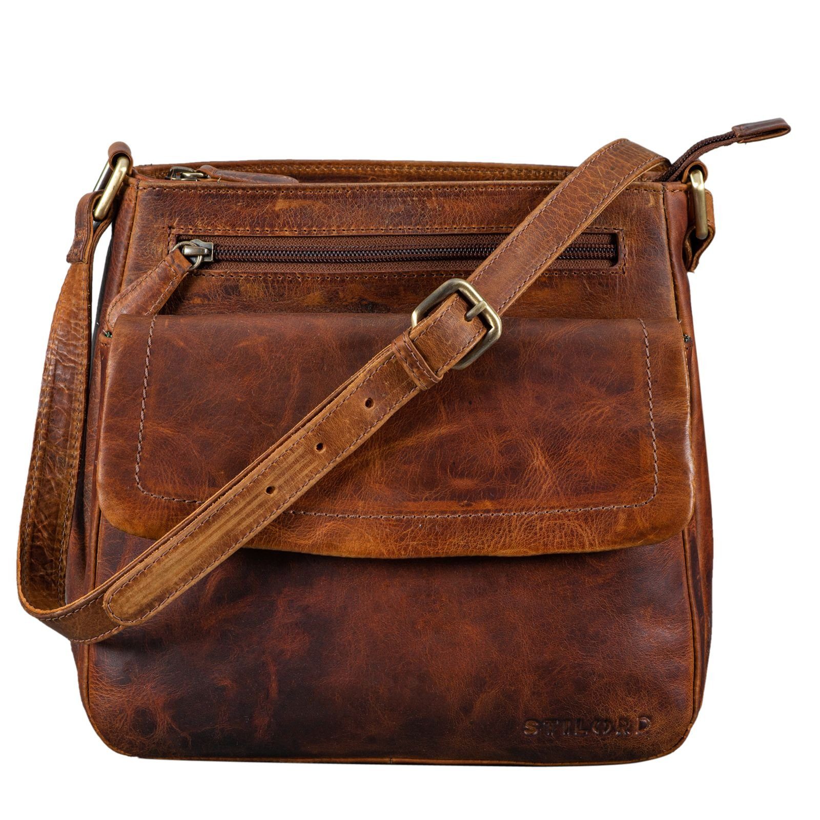 Handtasche "Jodie" Leder Umhängetasche Damen
