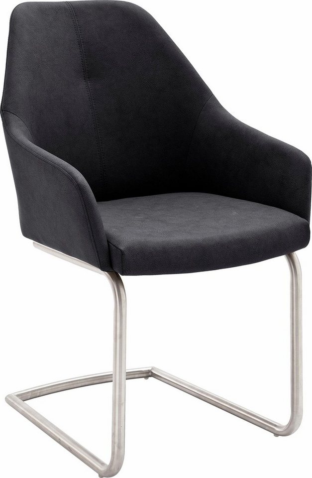 MCA furniture Freischwinger MADITA A (Set, 2 St), Stuhl max. belastbar bis  130 kg, Modernes Esszimmerstühle Set in pflegeleichten Kunstleder
