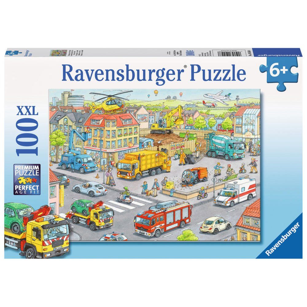 Ravensburger Puzzle Fahrzeuge In Der Stadt, 100 Puzzleteile