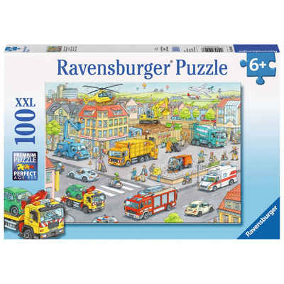 Ravensburger Puzzle Fahrzeuge In Der Stadt, 100 Puzzleteile