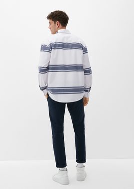 s.Oliver Langarmhemd Relaxed: Hemd aus reiner Baumwolle