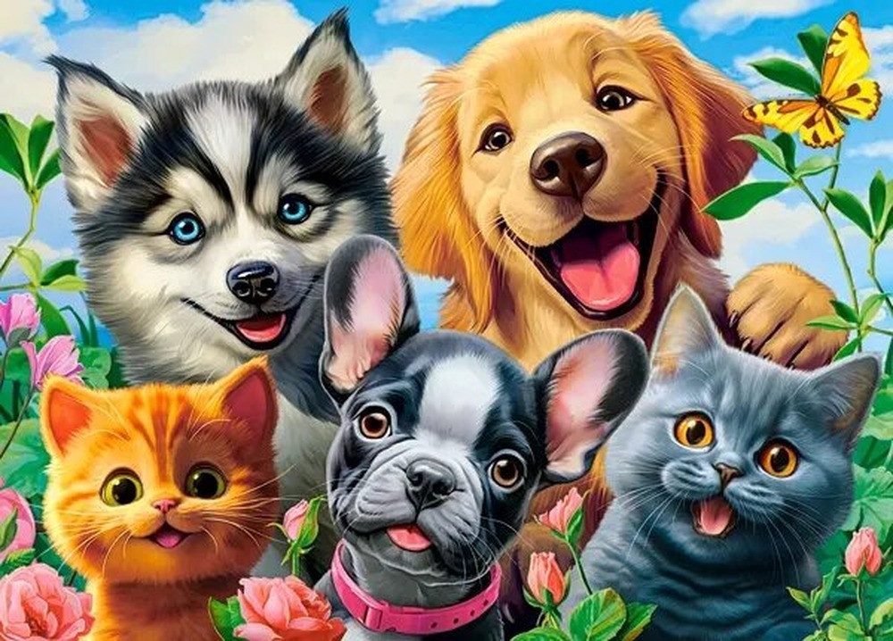 Castorland Puzzle CASTORLAND Puzzle Selfie mit Erbrochenem, Puzzleteile