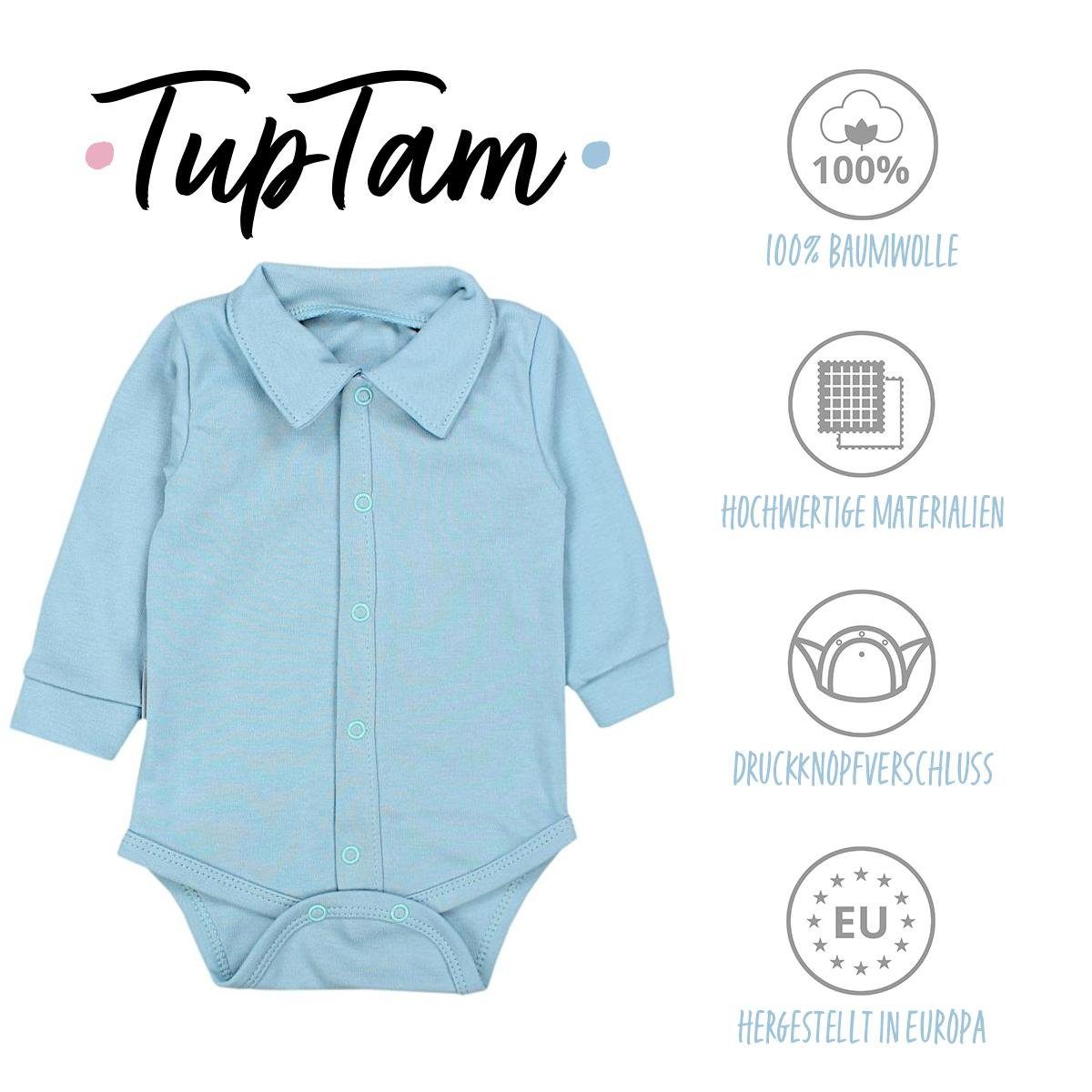 TupTam Baby Mintgrün Jungen Kragen Langarm Body TupTam mit Langarmbody Kurzarm