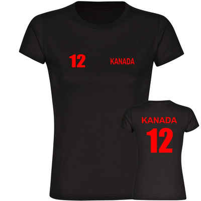 multifanshop T-Shirt Damen Kanada - Trikot 12 - Frauen