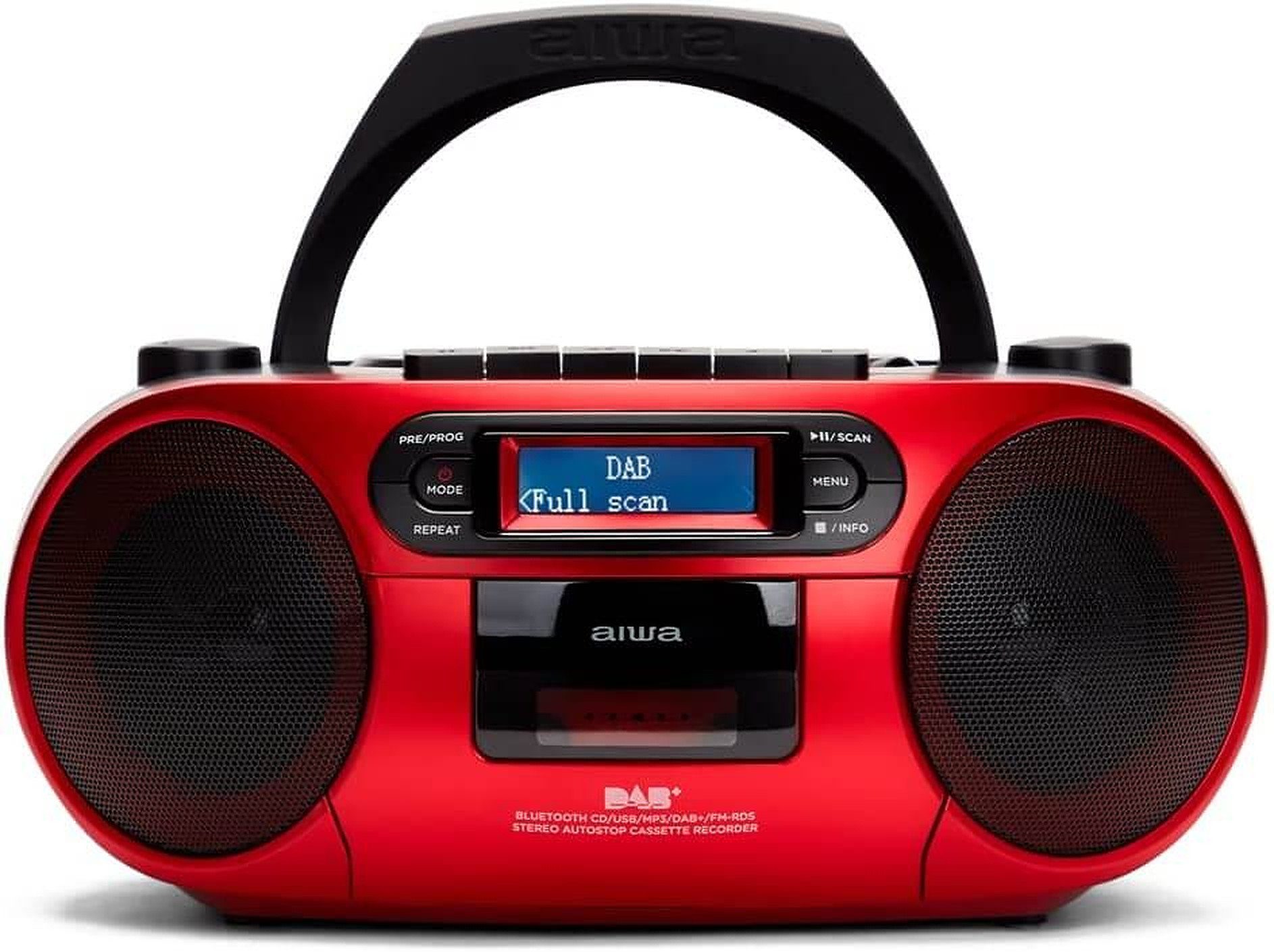 Aiwa BBTC660DAB tragbarer Kassettenspieler CD, FM / DAB+ Radio, MC