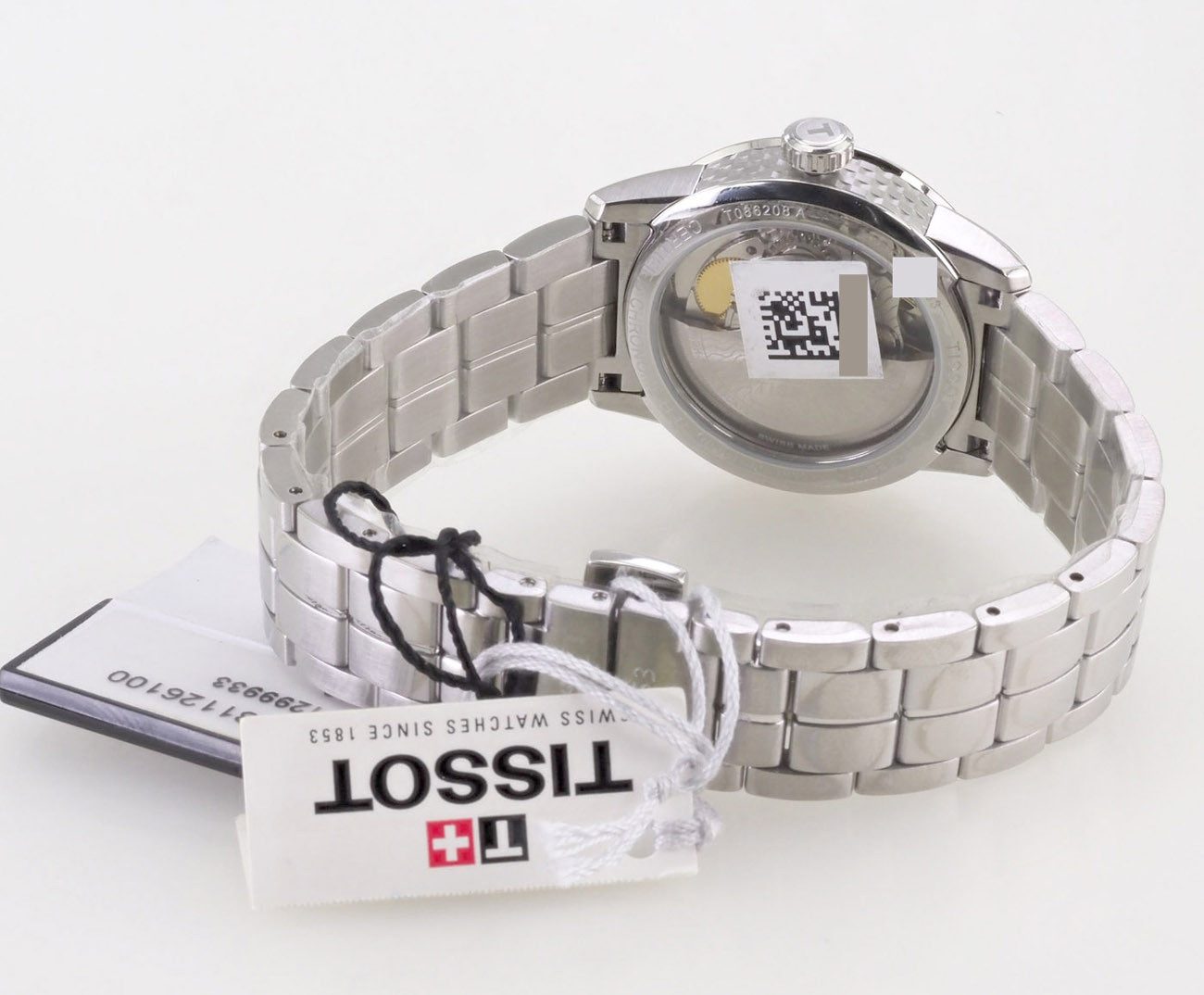 Tissot Automatikuhr schweizer Damen Uhr 35 mm Ø T0862081126100 Powermatic 80, Saphirglas, Glasboden, Gangreserve bis 80 Std.