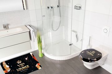 Badematte VIP-Lounge Sanilo, Höhe 15 mm, schnell trocknend, Polyester, rechteckig, Memory Schaum