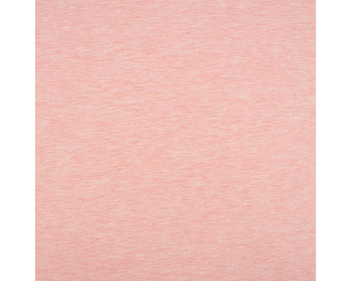 Thumbnail - SCHÖNER LEBEN. Stoff Baumwolljersey Melange Jersey einfarbig rosa meliert 1,45m Breite, allergikergeeignet