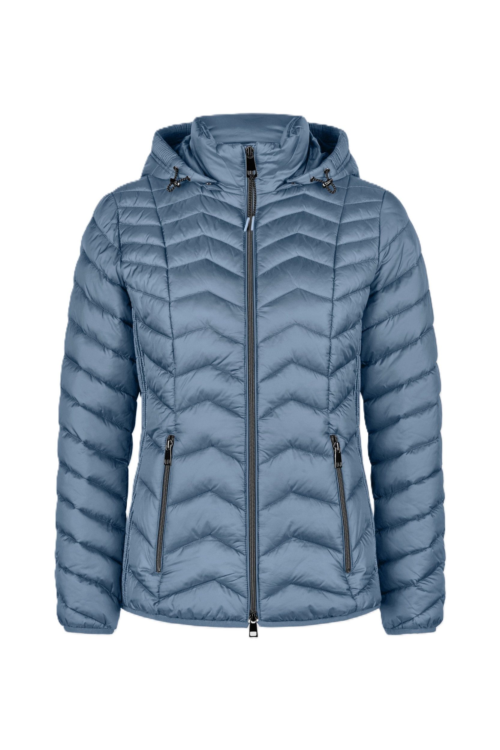 Barbara Lebek Steppjacke - leichte Steppjacke mit Kapuze und Reißverschluss für Damen