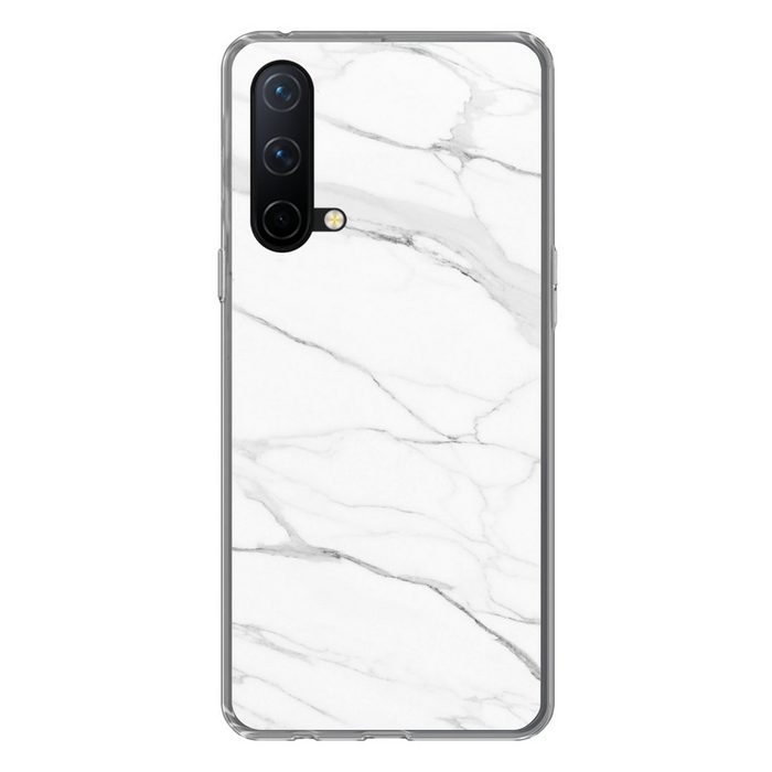 MuchoWow Handyhülle Marmor - Weiß - Linie - Muster - Luxus - Marmoroptik Phone Case Handyhülle OnePlus Nord CE 5G Silikon Schutzhülle
