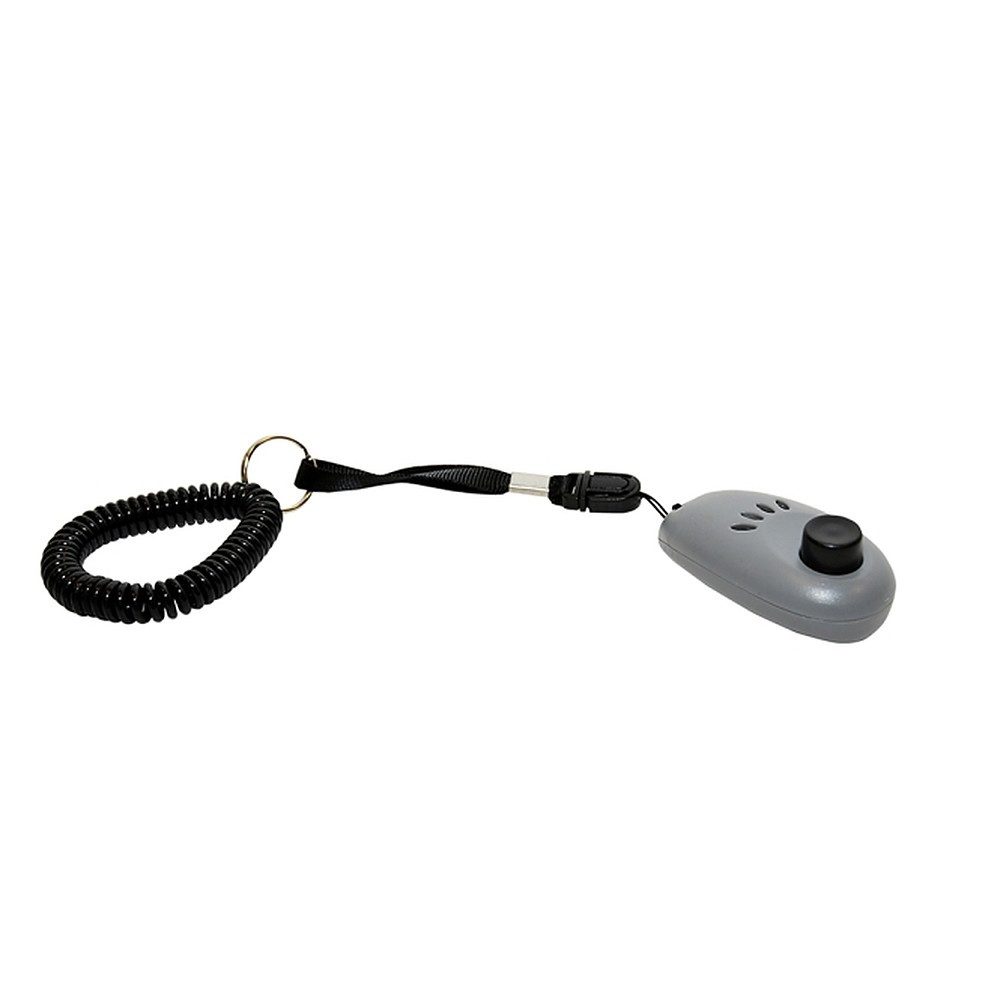 DUVO+ Tier-Clicker Hundeclicker Trainingshilfe Erziehungshilfe, Kunststoff, Spar-Set (1-tlg) Spiral-Handschlaufe, ergonomisch, klares Signal