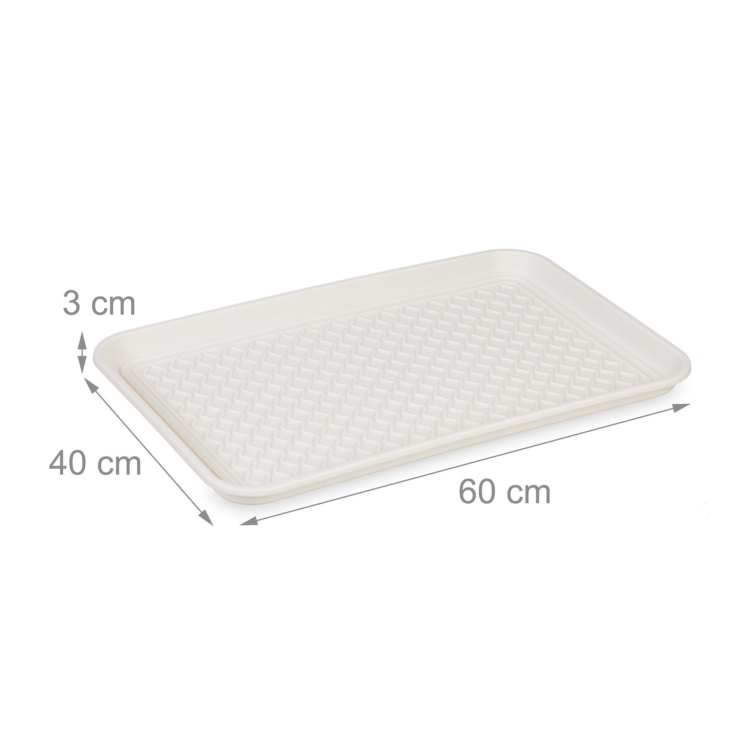 relaxdays Schuhabtropfschale 3er Set Schuhabtropfschale 60 x 40 cm (3-tlg) – Bild 4 von 5