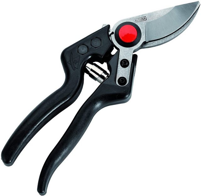 ALTUNA Gartenschere ALTUNA Profi Einhand-Gartenscheren aus Kohlefaser, Ultraleichte Bypass Schere aus Carbon, Handschere Made in EU, Strauchschere mit ergonomischen Griffen, Rosenschere zur Einhand-Bedienung