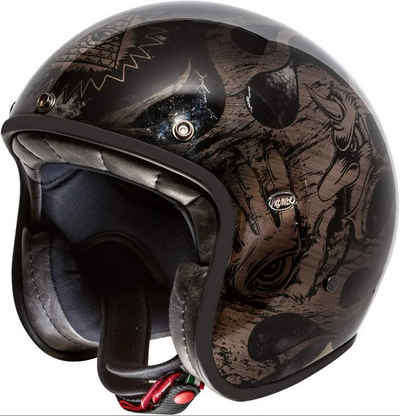 Premier Helmets Motorradhelm Le Petit Classic Evo BD Blackchrome