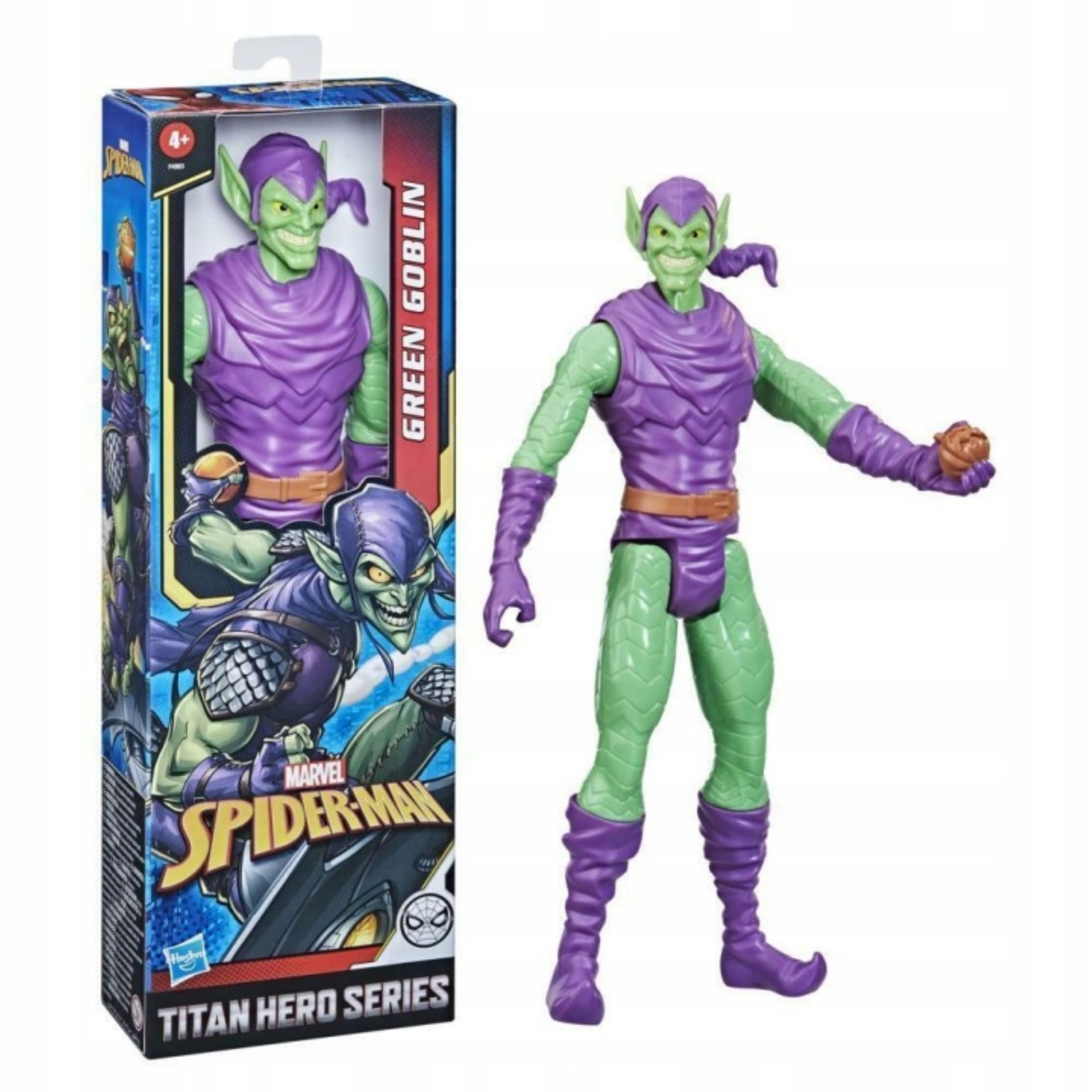Hasbro Spielfigur Hasbro Marvel Spider-Man Green Goblin Titan Hero Figur 30 cm, (1-tlg)