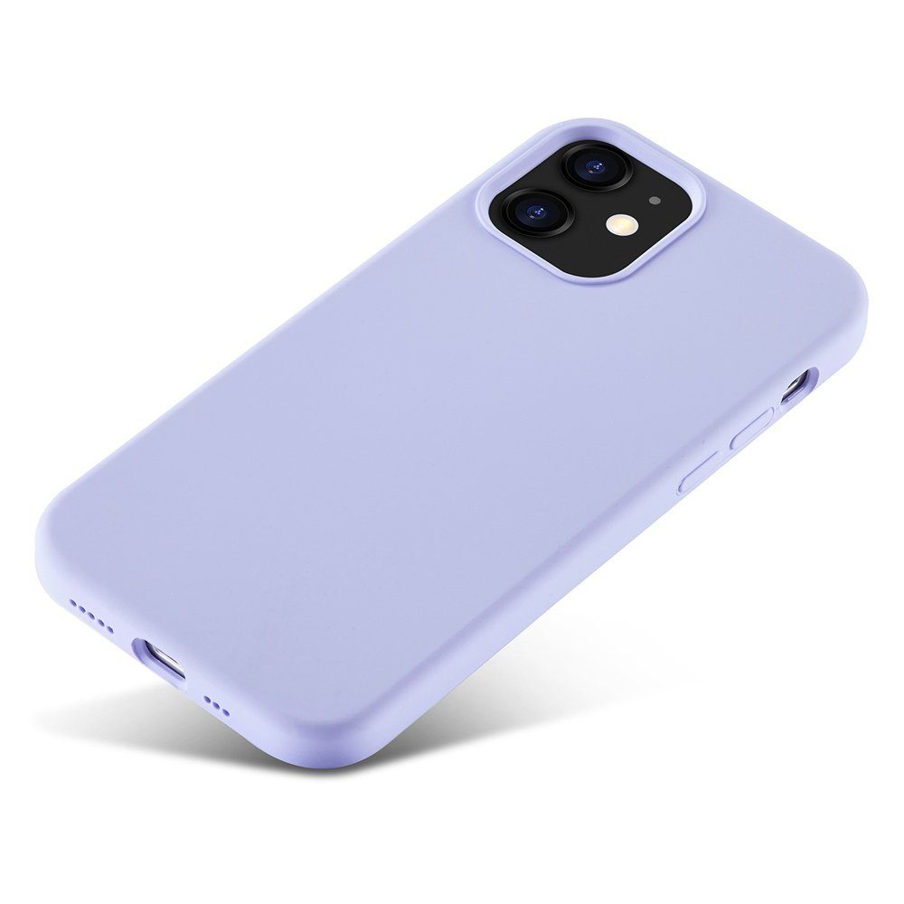 FITSU Handyhülle Silikon Case für iPhone 12 Hülle 6,1 Zoll, Schlanke Handyschale Soft Case Schutzhülle mit Kameraschutz Slim Cover