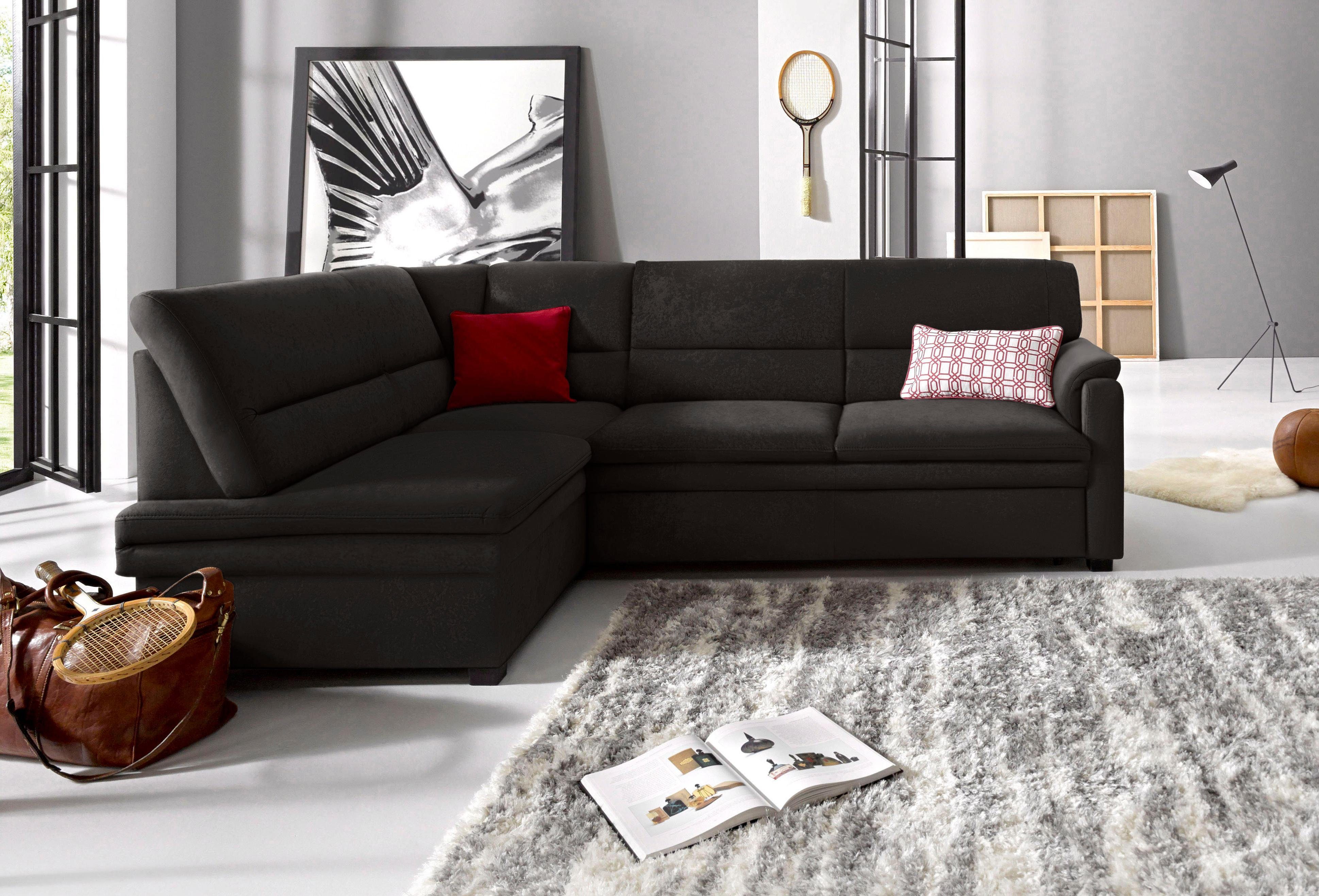 sit&more Ecksofa Pisa L-Form, mit Federkern, günstig online kaufen