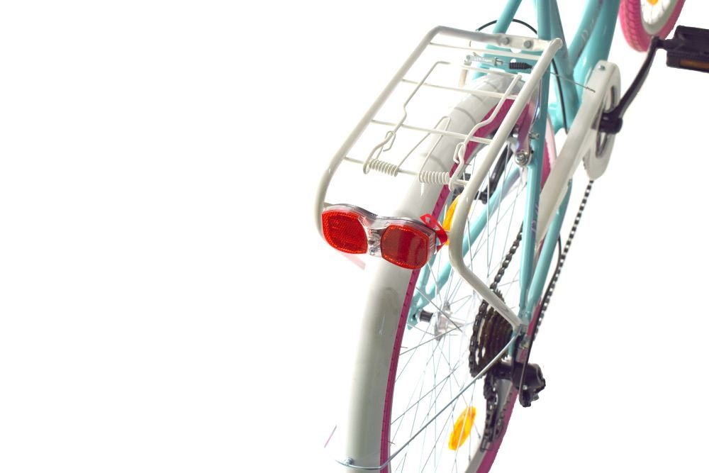 T&Y Trade Cityrad 24 Zoll Kinder Mädchen City Fahrrad Bike Rad Reflex BMP Shimano 6 Gang, 6 Gang Shimano, Kettenschaltung, Gepäckträger, Licht, 6 Shimano Gang, Seitenständer, Korb