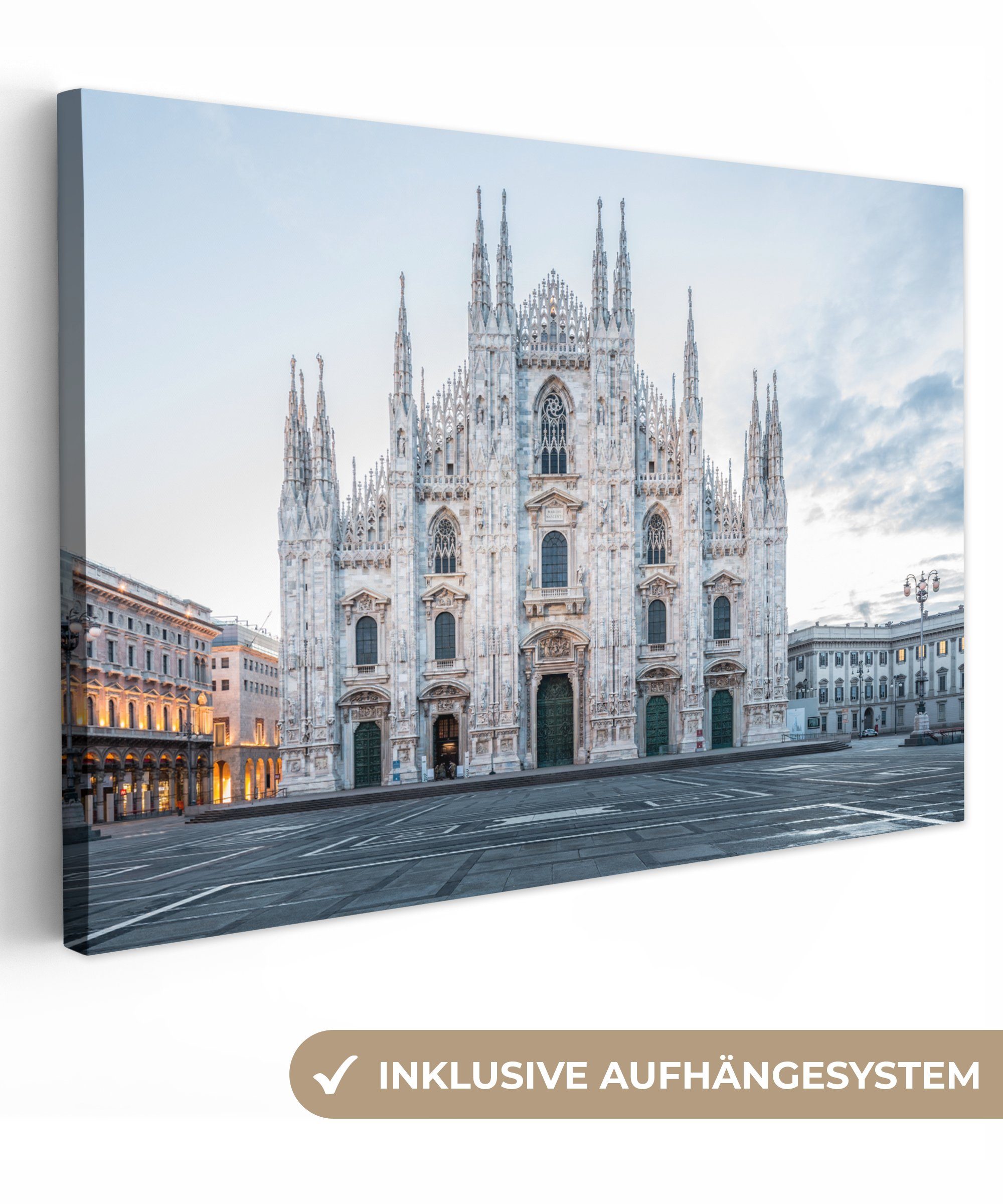 OneMillionCanvasses® Leinwandbild Mailand - Dom - Italien, (1 St), Wandbild Leinwandbilder, Aufhängefertig, Wanddeko, 30x20 cm