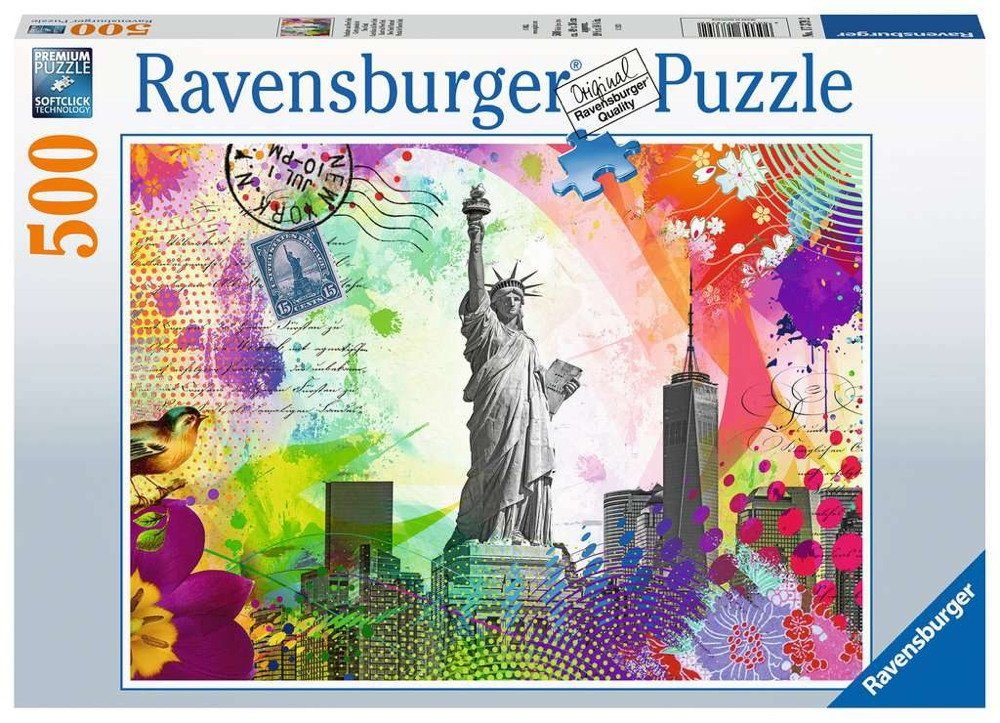 Ravensburger Puzzle 500 Teile Ravensburger Puzzle Postkarte aus New York 17 günstig online kaufen