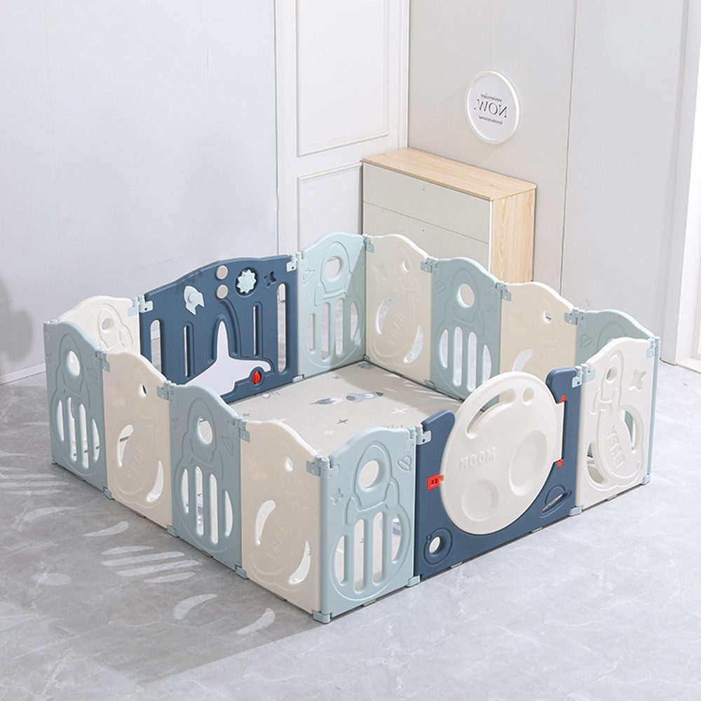 habeig Laufstall faltbar Babyzaun Laufgitter 160x160cm günstig online kaufen