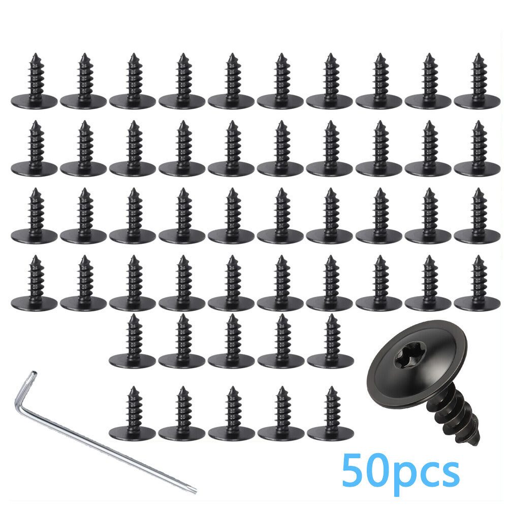 FELIXLEO Ventilkappe 50x Torx Schrauben für Stoßfänger Radlauf Audi Seat Skoda Porsche VW, (1-St)