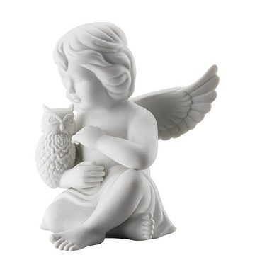 Rosenthal Engelfigur Engel gross Weiß matt Engel mit Eule