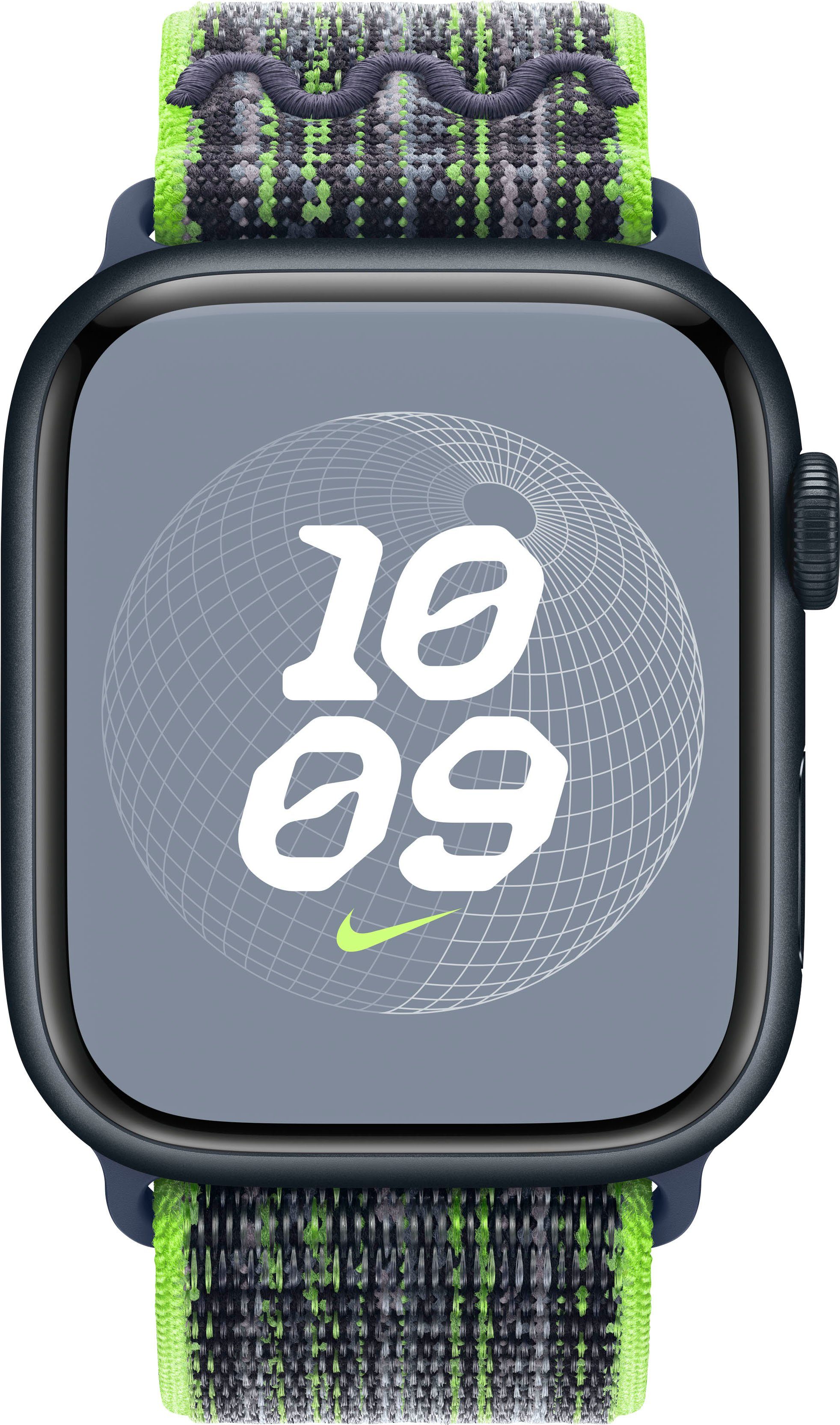 Apple Sport 45 mm Nike Smartwatch-Armband Green/Blau Loop Bright