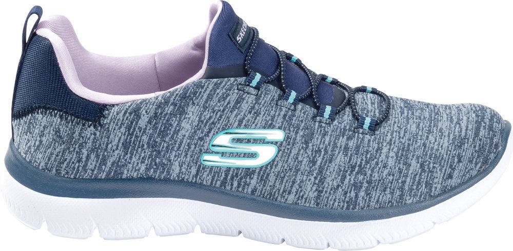 mit Slip-On ultimativer blau Sneaker dämpfender Einlegesohle Memory-Foam Skechers Komfort