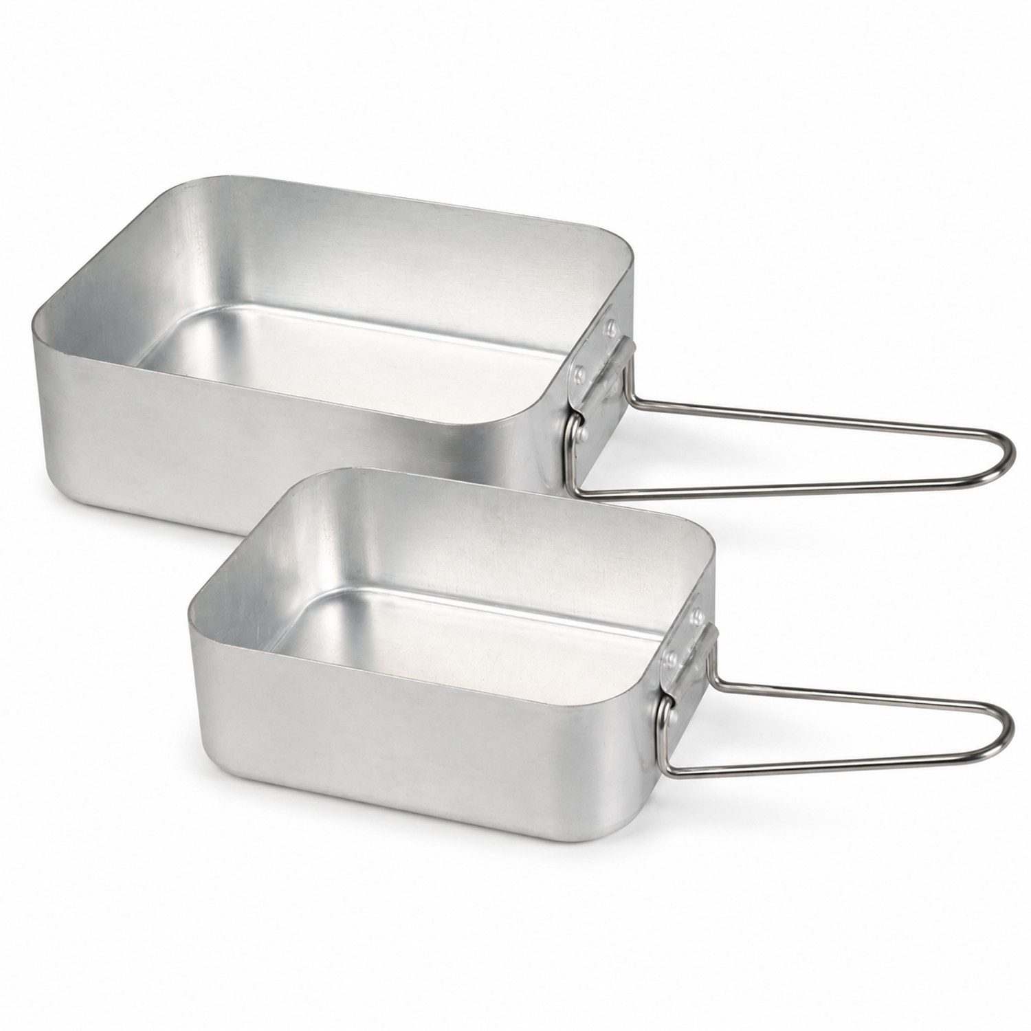 Mojawo Wasserkessel 2 Stück Camping Kochtopf Leichtes Aluminium Topf für Gasherde