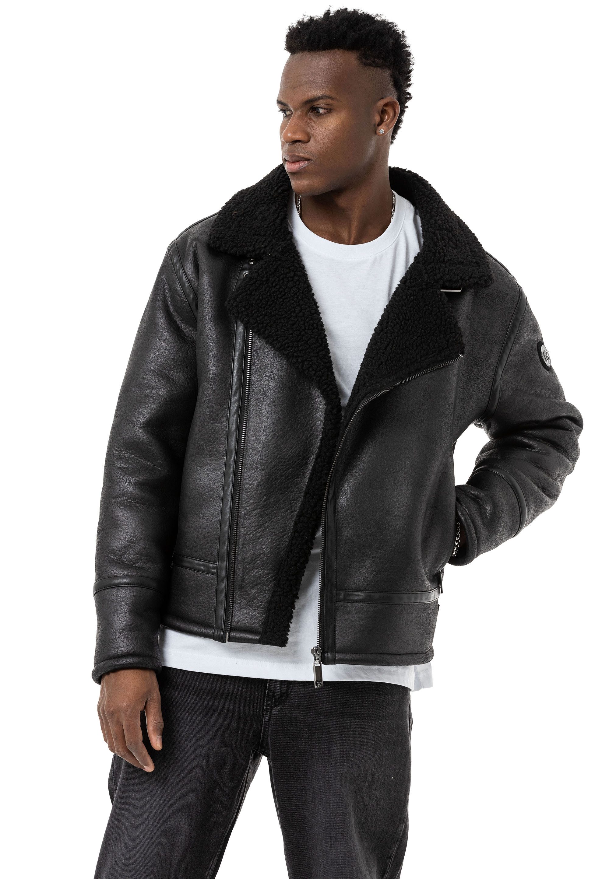 RedBridge Lederimitatjacke warm gefüttert im zeitlosen günstig online kaufen