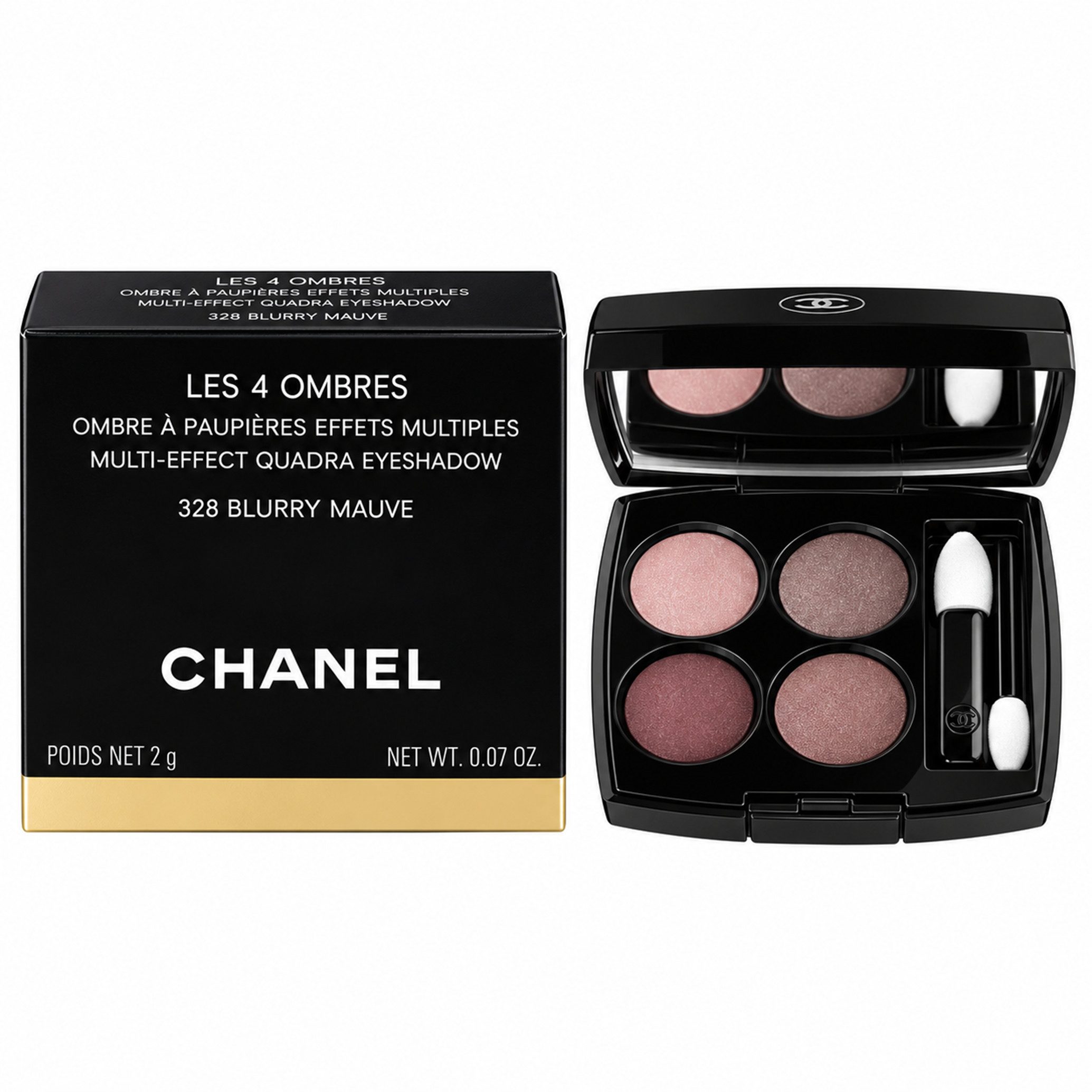 CHANEL Lidschatten Chanel Les 4 Ombres Multi-Effec Eyeshadow Lidschatten 328 Blurry Mauve